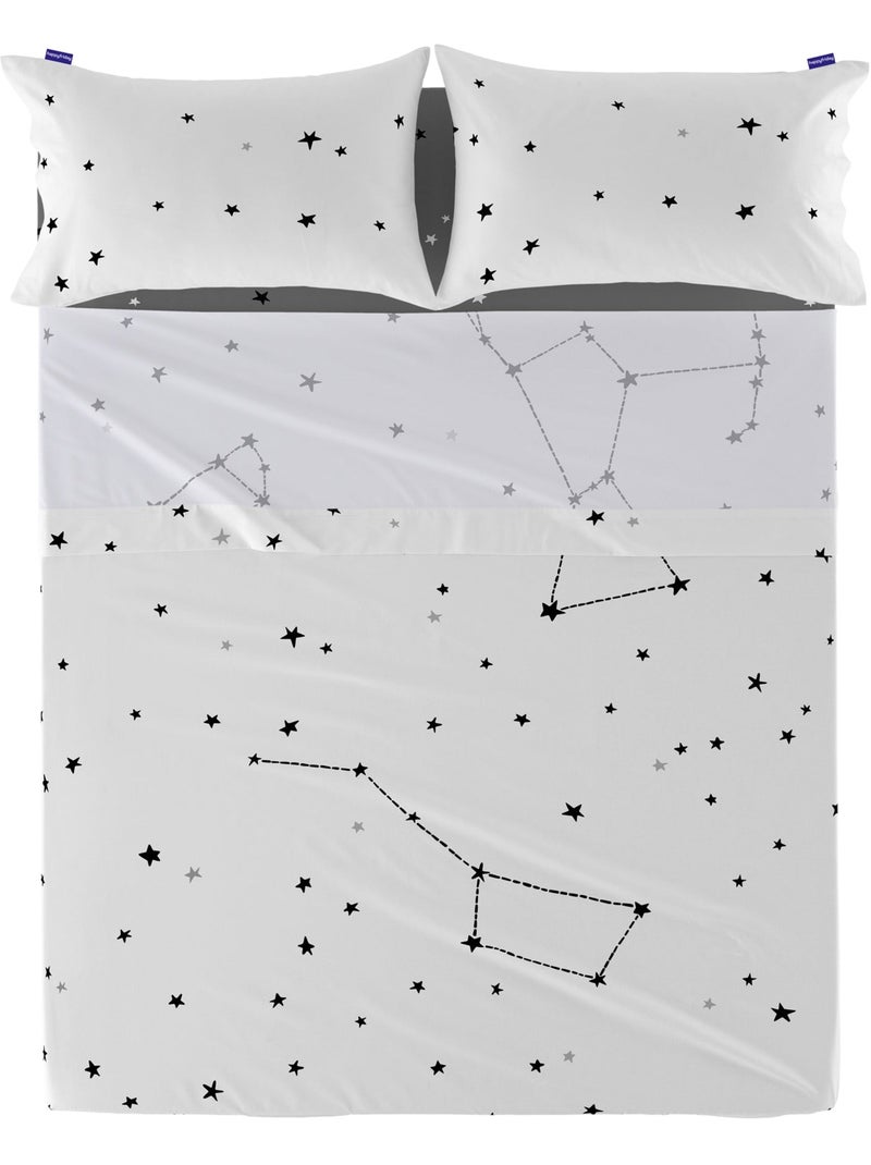 Drap Constellation "Happyfriday" Blanc - Kiabi