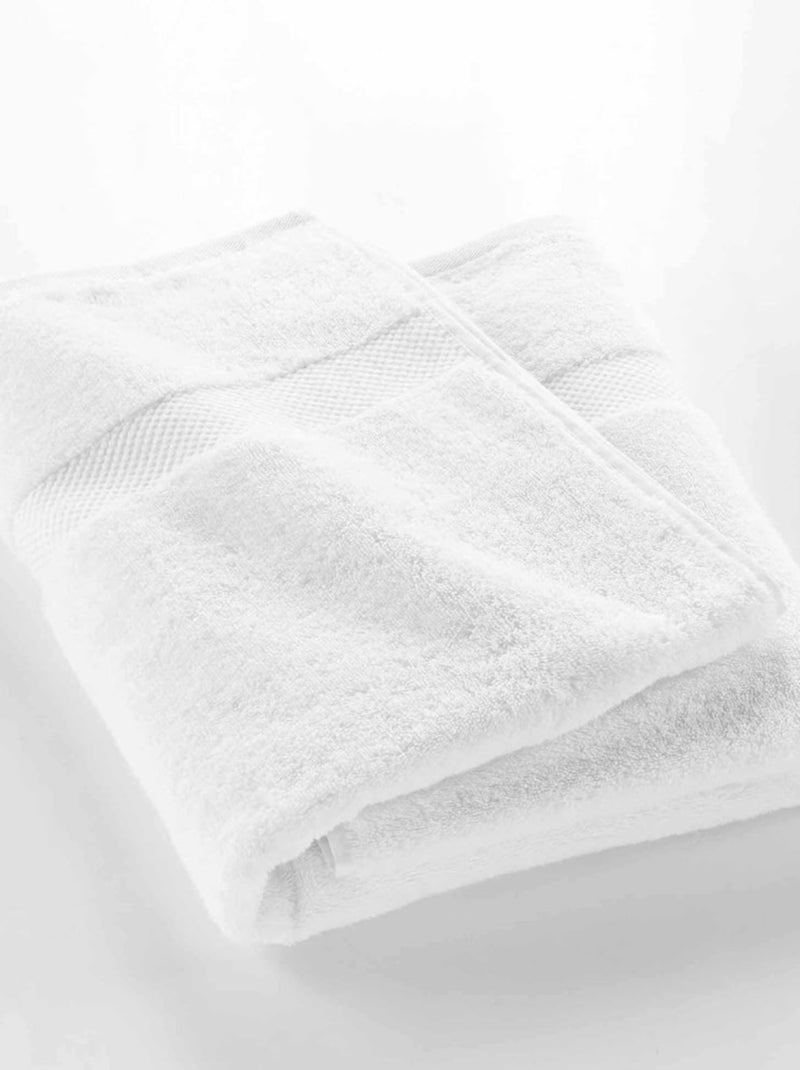 Drap de Bain - 100% Coton Blanc - Kiabi