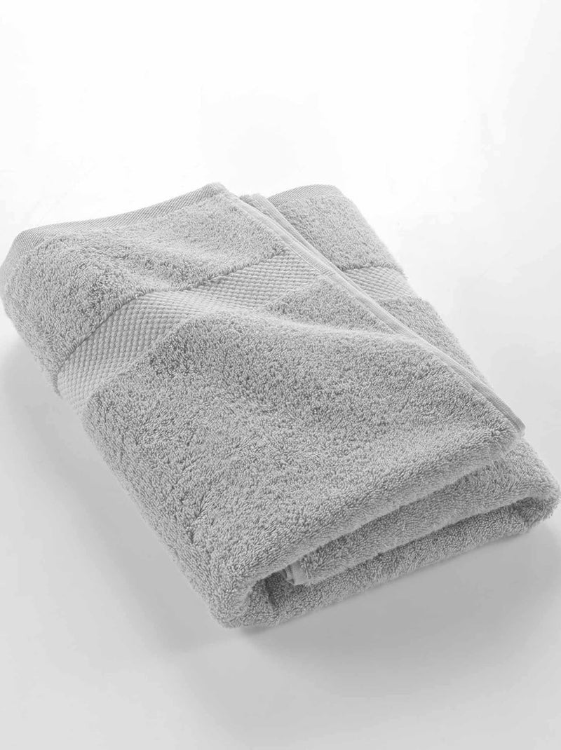 Drap de Bain - 100% Coton Gris - Kiabi
