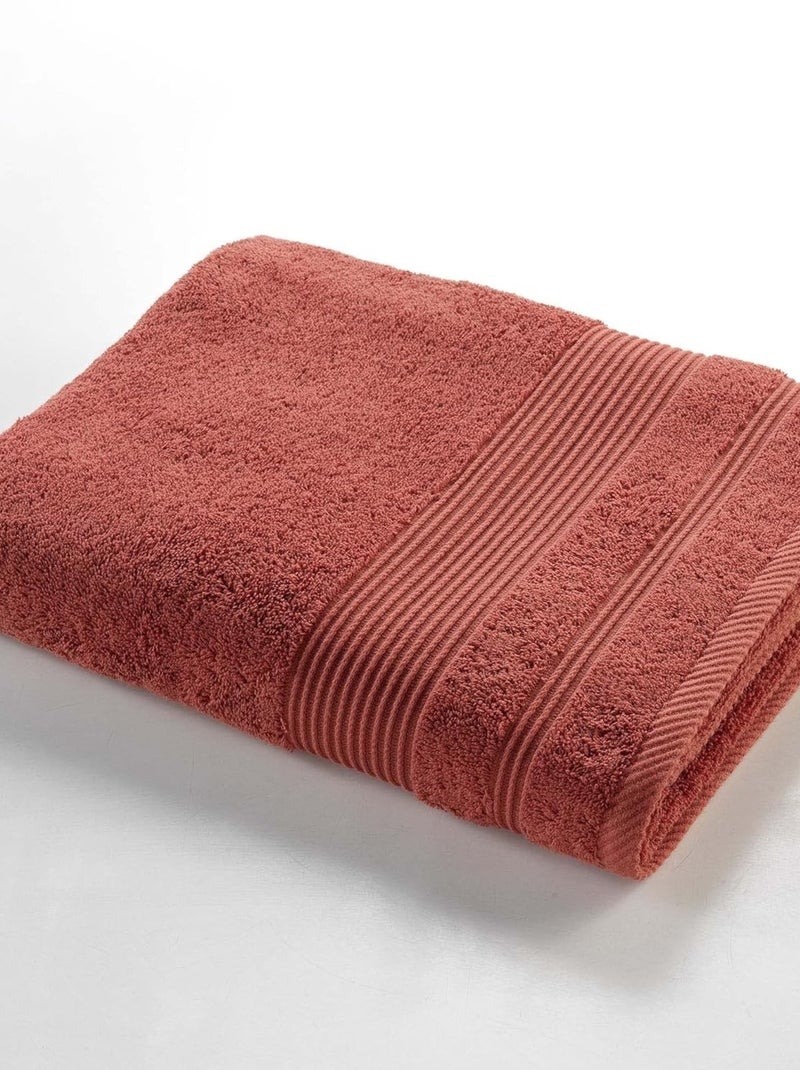 Drap de Bain - 100% Coton Rouge - Kiabi