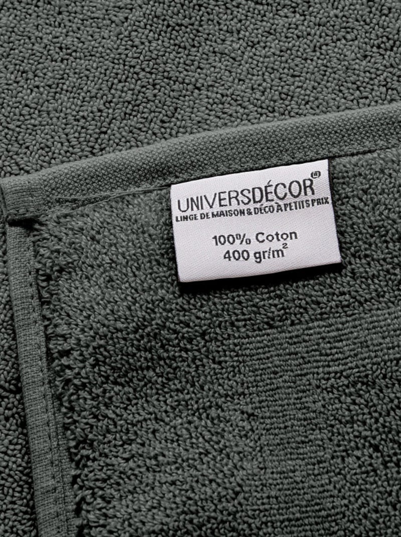 Drap de bain - Coton Pur - 100% Coton Bleu ardoise - Kiabi