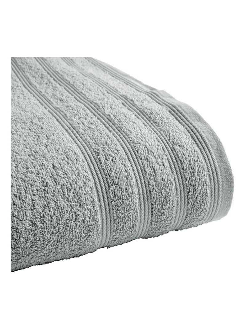 Drap de bain - Coton Pur - 100% Coton Gris perle - Kiabi