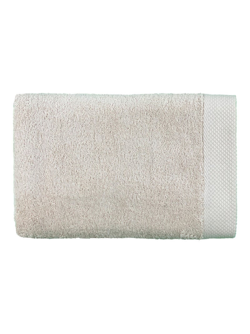 Drap de bain - Coton Pur - 100% Coton peigné longues fibres Beige sable - Kiabi