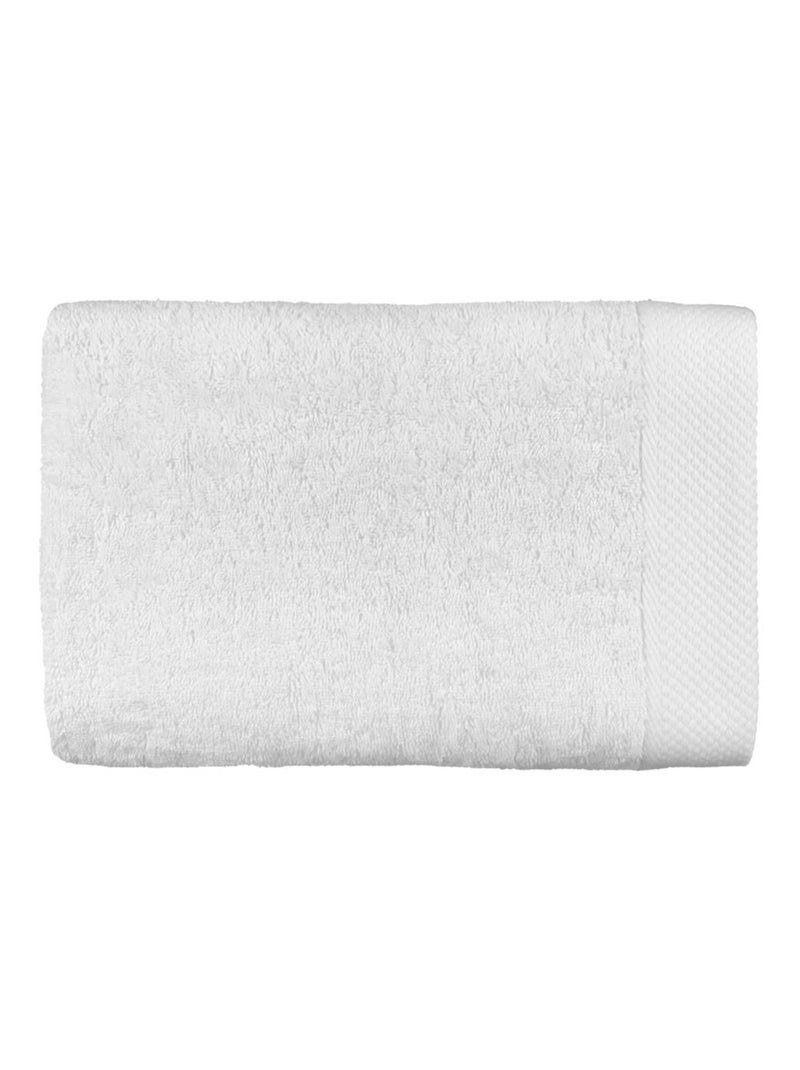 Drap de bain - Coton Pur - 100% Coton peigné longues fibres Blanc - Kiabi