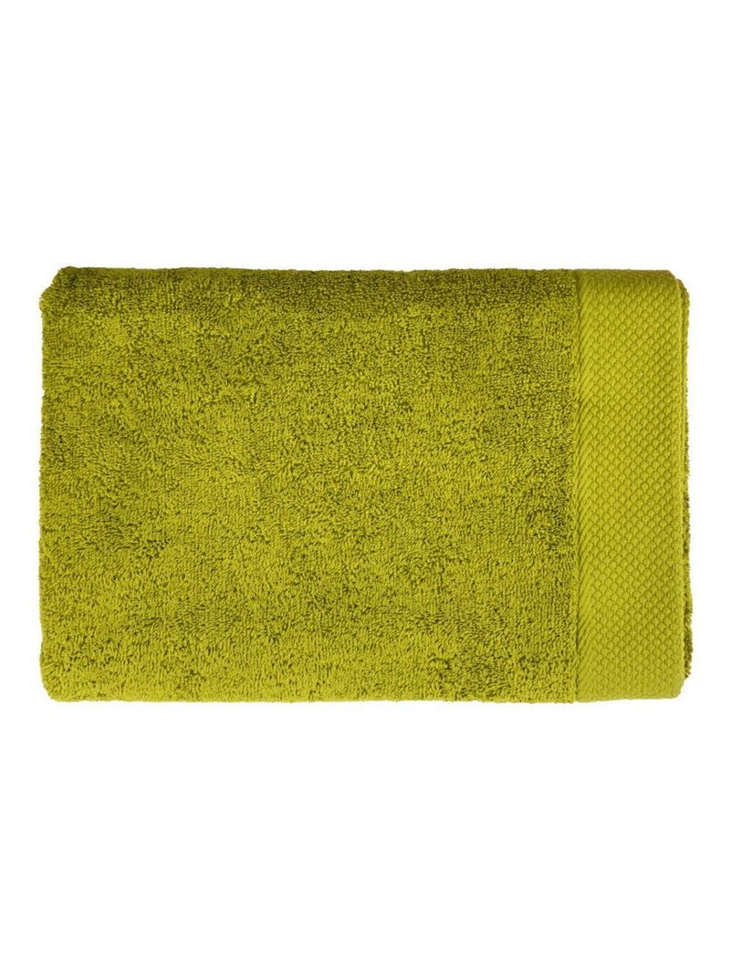 Drap de bain - Coton Pur - 100% Coton peigné longues fibres Vert olive - Kiabi