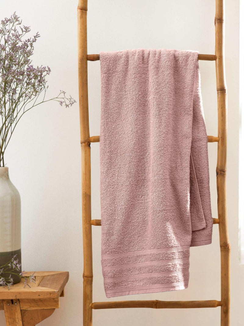 Drap de bain - Coton Pur - 100% Coton Vieux rose - Kiabi