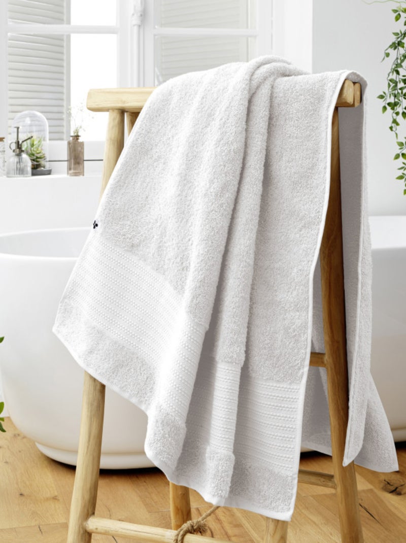 Drap de bain - L'effet papillon - 100% Coton Bio Blanc Perlé - Kiabi