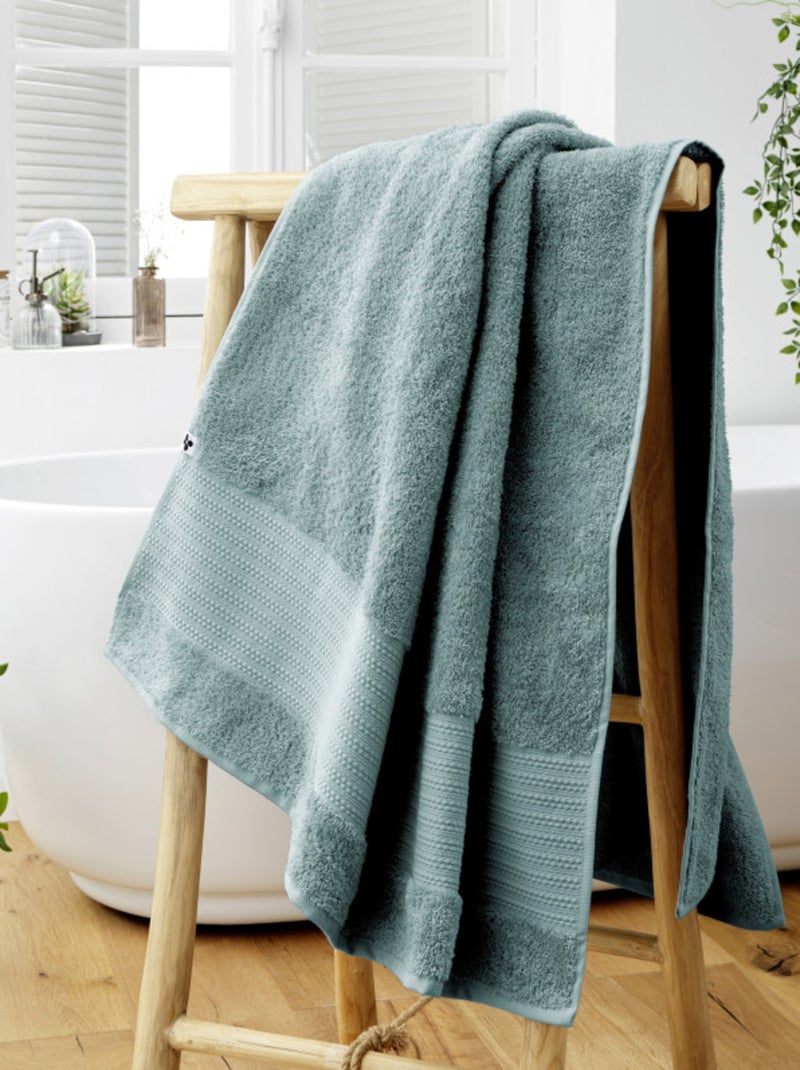 Drap de bain - L'effet papillon - 100% Coton Bio Bleu polaire - Kiabi