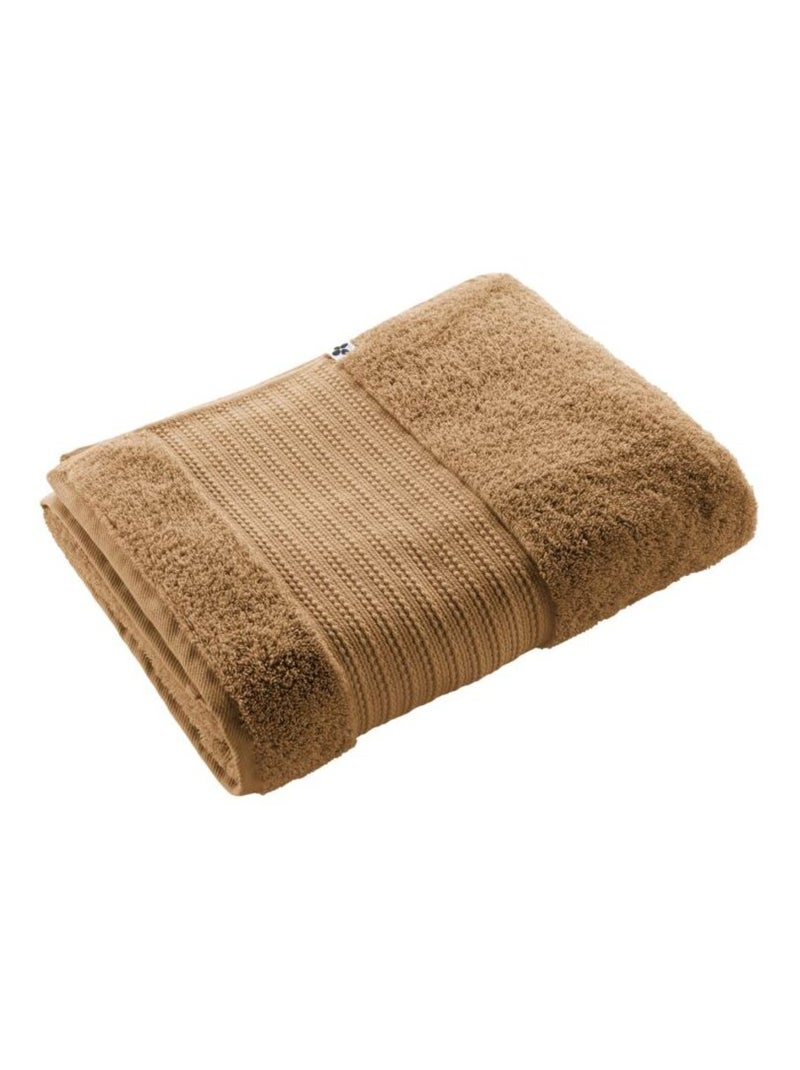 Drap de bain - L'effet papillon - 100% Coton Bio Camel - Kiabi