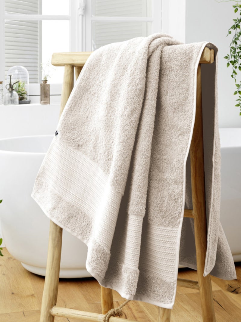 Drap de bain - l'effet papillon - 100% coton bio Gris taupe - Kiabi