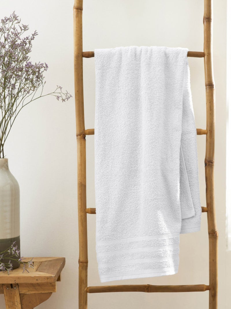 Drap de bain - Univers Décor - 100% Coton Blanc - Kiabi