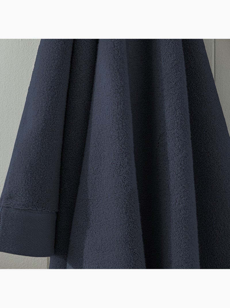 Drap de bain - univers décor - 100% coton Bleu foncé - Kiabi