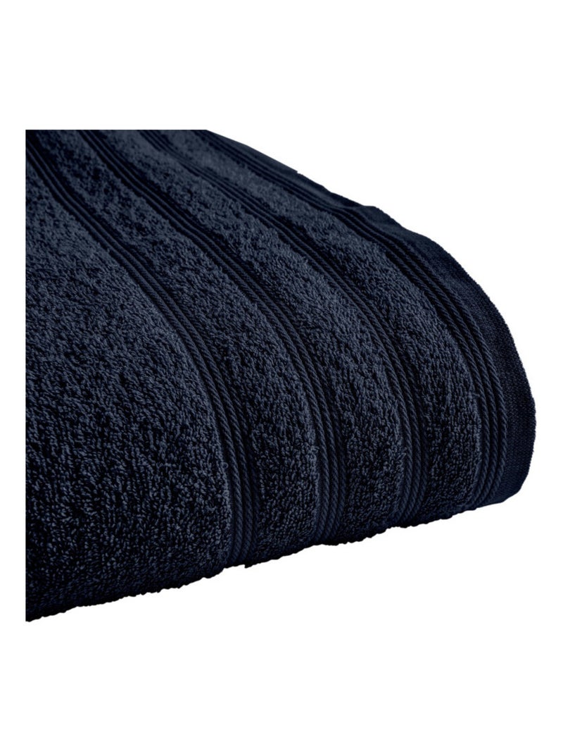 Drap de bain - Univers Décor - 100% Coton Bleu nuit - Kiabi