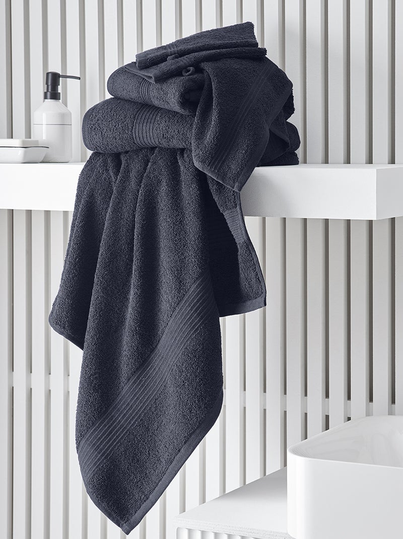 Drap de bain 70 x 130 cm Bleu marine - Kiabi