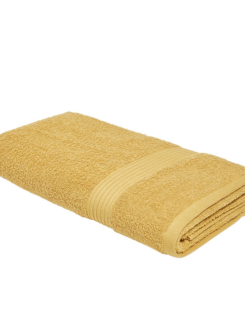 Drap de bain 70 x 130 cm Jaune - Kiabi