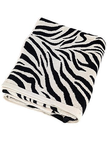 Drap de bain absorbant 100% coton 85x200cm ZEBRA Zèbre