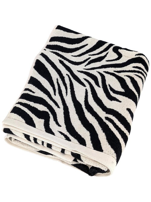 Drap de bain absorbant 100% coton 85x200cm ZEBRA Zèbre - Kiabi