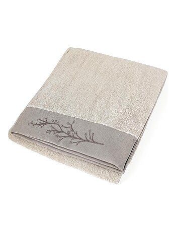 Drap de bain absorbant coton FEUILLE