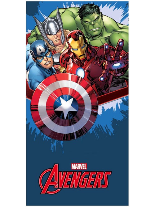 Drap de bain Avengers 100% coton motif Marvel - Kiabi
