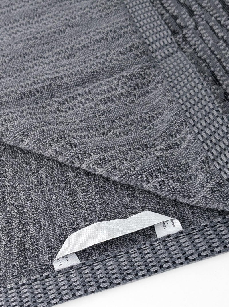 Drap de bain collection OSAKA Feuillage Gris - Kiabi