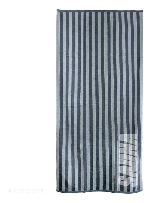 Drap de bain collection SAUNA EFFICIENCE Texte majuscule - Kiabi