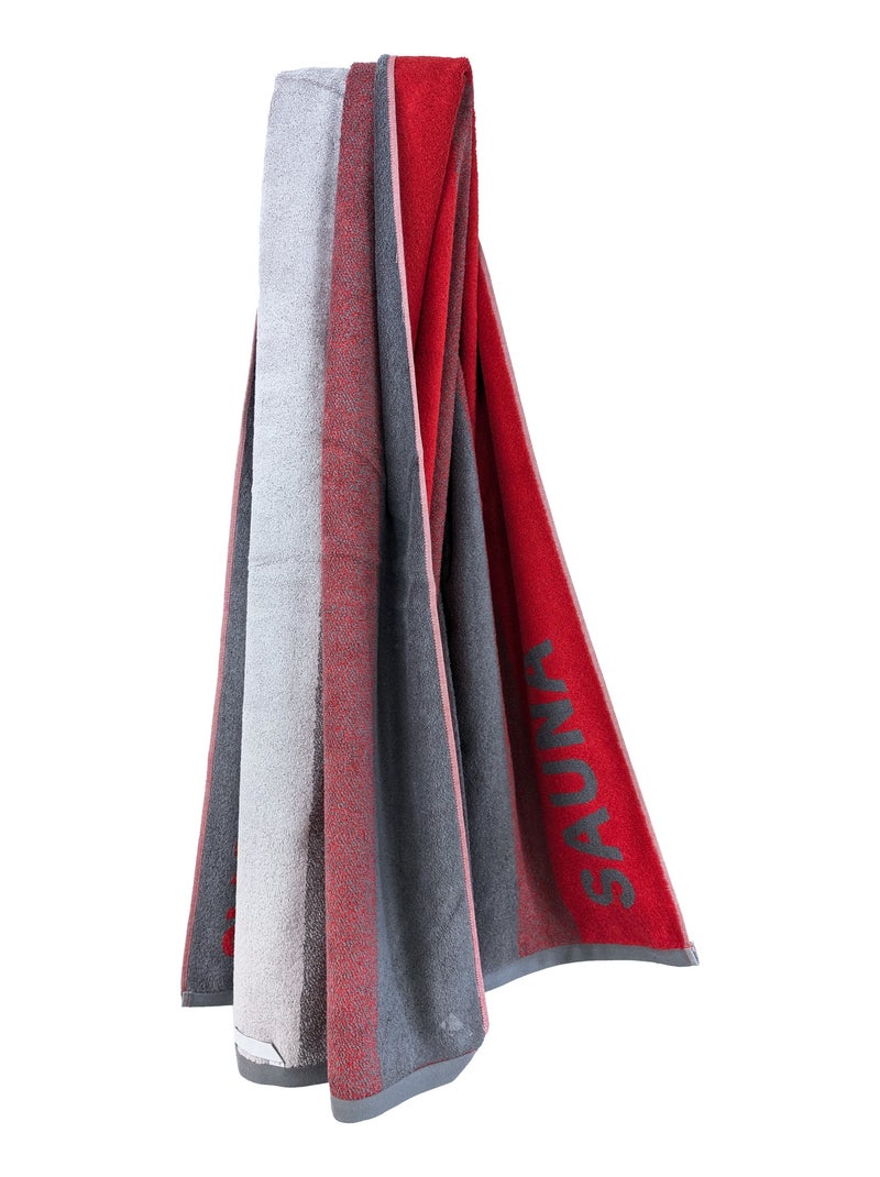 Drap de bain collection SAUNA Rouge - Kiabi