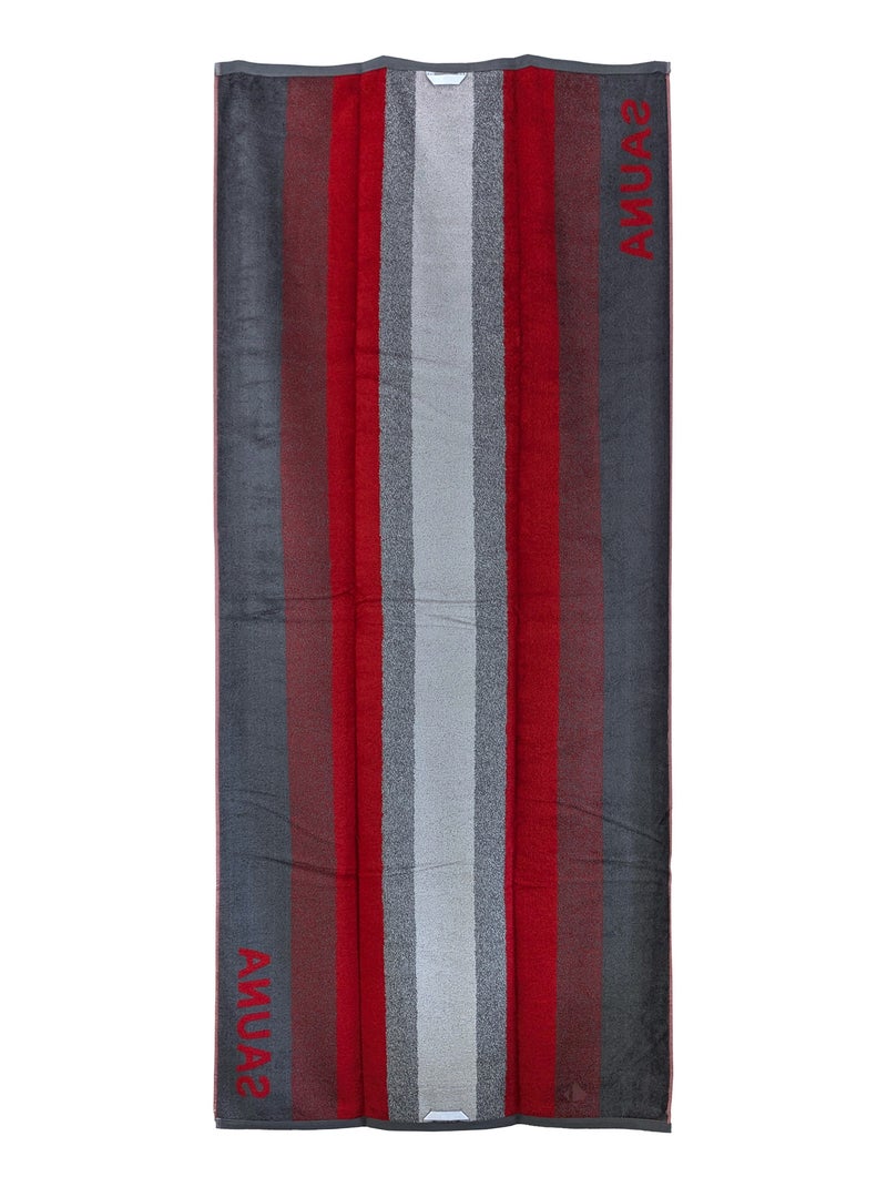 Drap de bain collection SAUNA Rouge - Kiabi