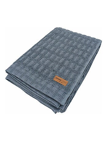 Drap de bain coton collection DENIM Quadrillé