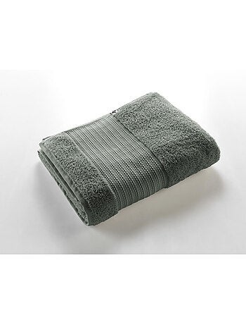 Drap de bain – coton épais 600 g/m² – éponge unie – garance