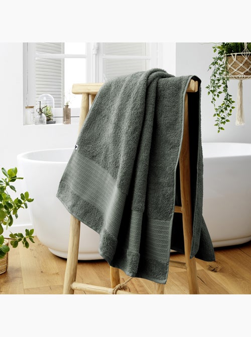 Drap de bain – coton épais 600 g/m² – éponge unie – garance - Kiabi