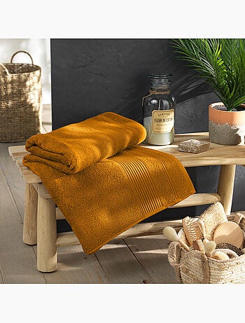 Drap de bain – Coton éponge uni Tendresse