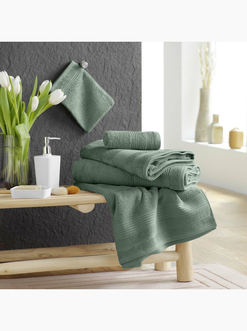 Drap de bain – Coton éponge uni Tendresse Vert cèdre - Kiabi