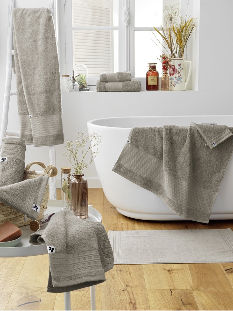 Drap de bain coton Garance Vert kaki - Kiabi
