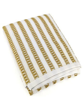 Drap de bain coton SANTORINI A rayures