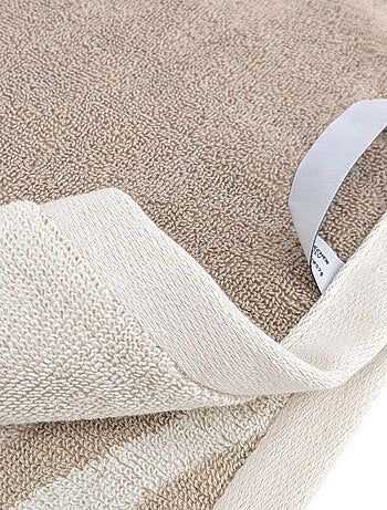 Drap de bain coton ZEBRA SOFT Zèbre/Uni
