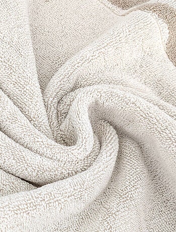 Drap de bain coton ZEBRA SOFT Zèbre/Uni