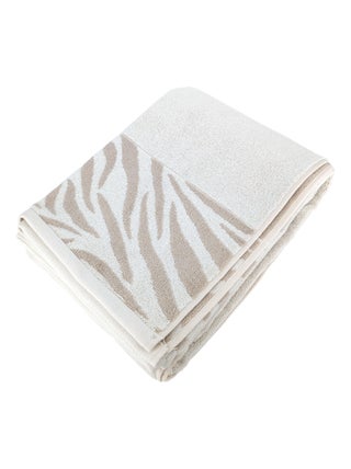 Drap de bain coton ZEBRA SOFT Zèbre/Uni