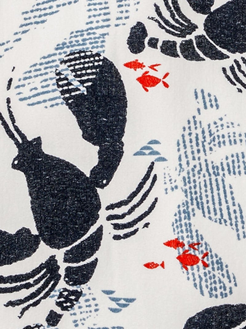 Drap de bain Créative Côtier 90x150 cm - 100% Coton - 400 GSM Blanc - Kiabi