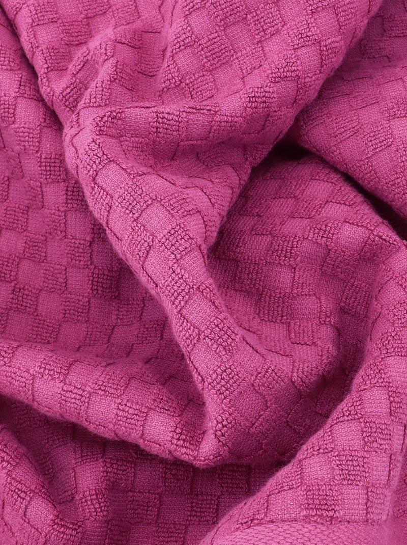 Drap de bain DAMA coton Rose fushia - Kiabi