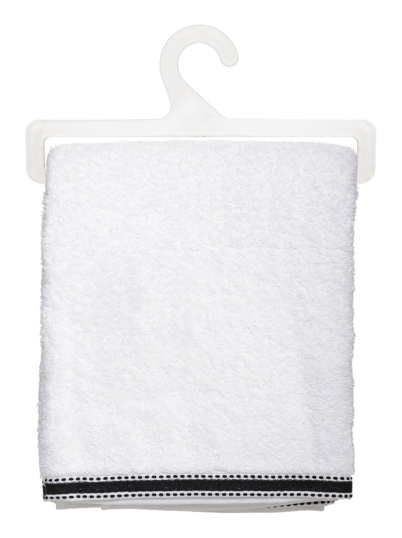 Drap de bain en coton à liseré JOIA Blanc - Kiabi