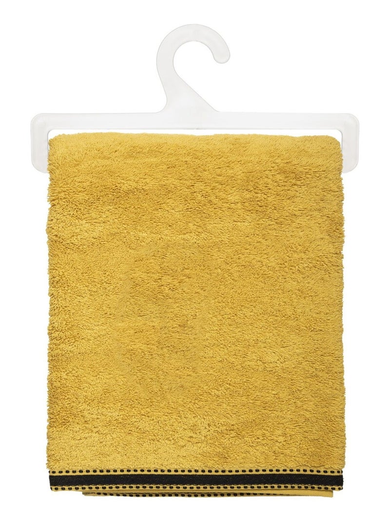 Drap de bain en coton à liseré JOIA Jaune - Kiabi