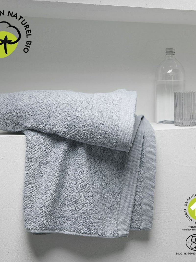 Drap de bain en coton BIO Gris - Kiabi