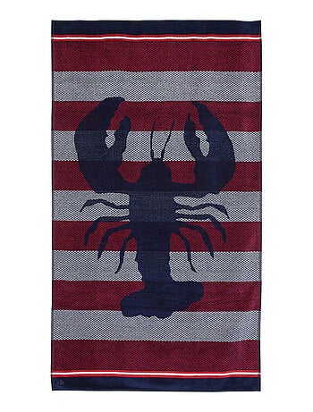Drap de bain en coton homard