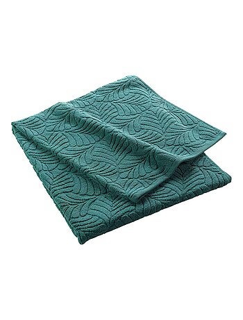 Drap de bain en éponge ciselée unie OCALA
