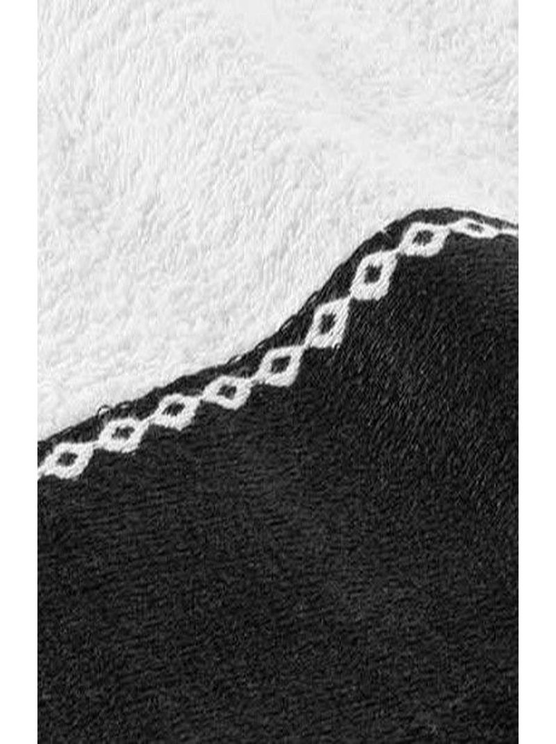 Drap de bain en éponge jacquard SARASO Blanc - Kiabi