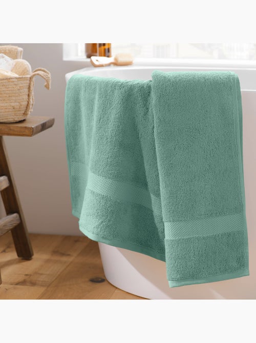 Drap de bain éponge coton piegné Elegance - Kiabi