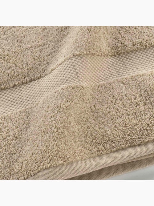 Drap de bain éponge coton piegné Elegance - Kiabi