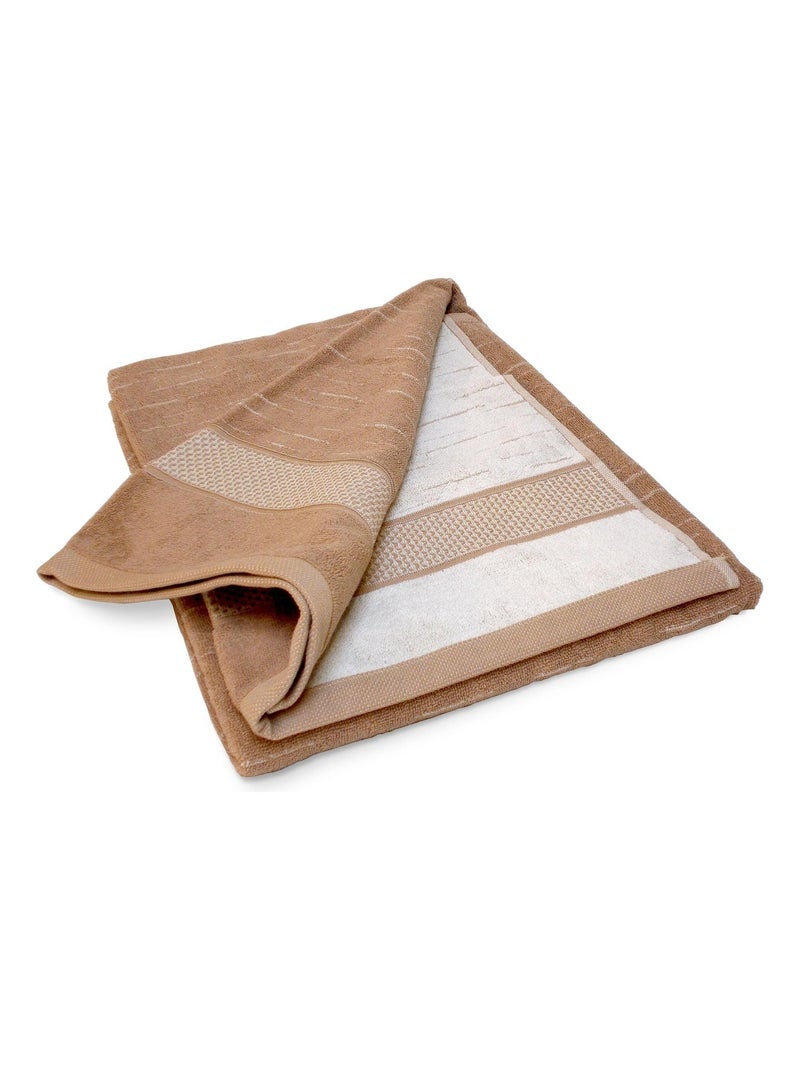 Drap de bain FICUS pur coton issu de l'agriculture biologique Vert - Kiabi