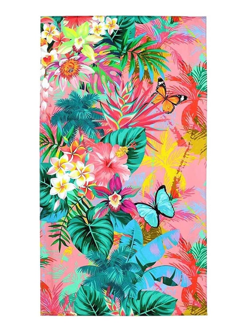 Drap de bain flowers Multicolore - Kiabi