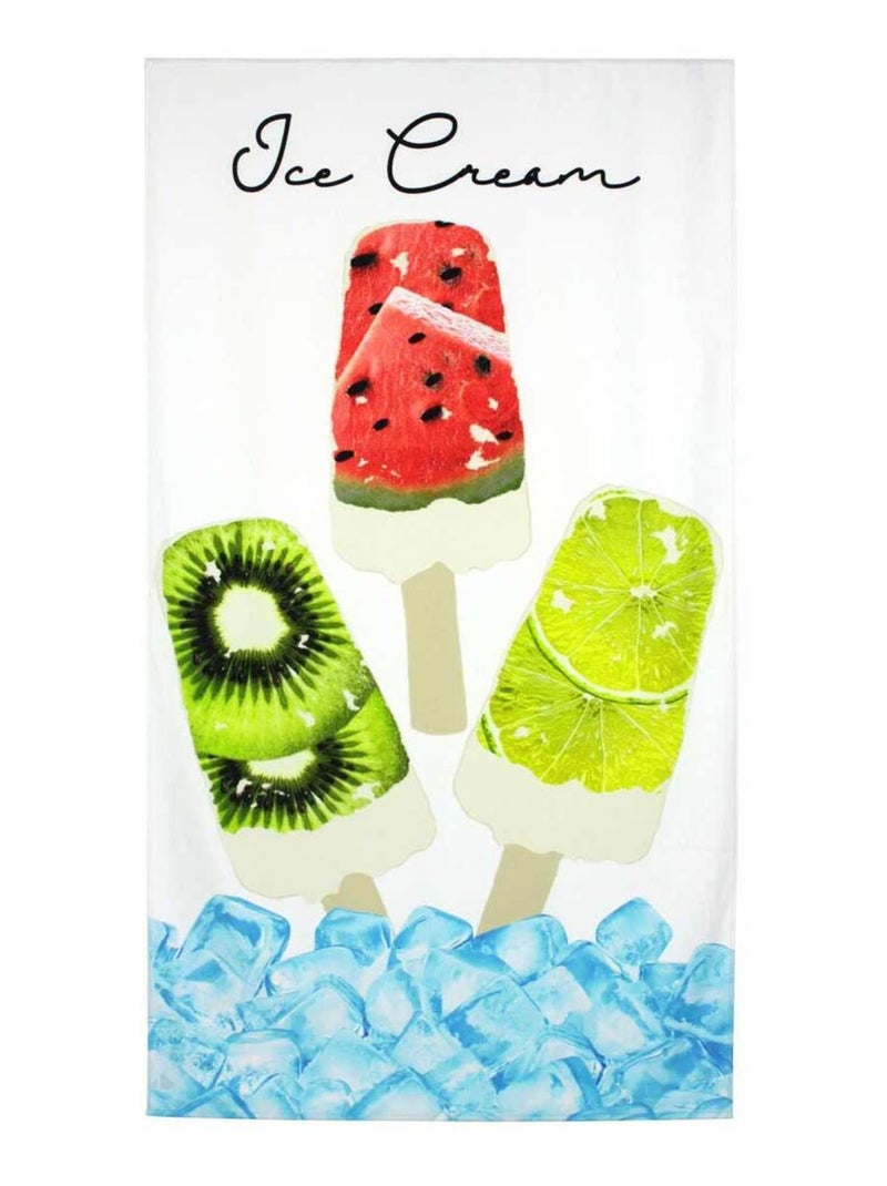 Drap de bain ice cream Multicolore - Kiabi